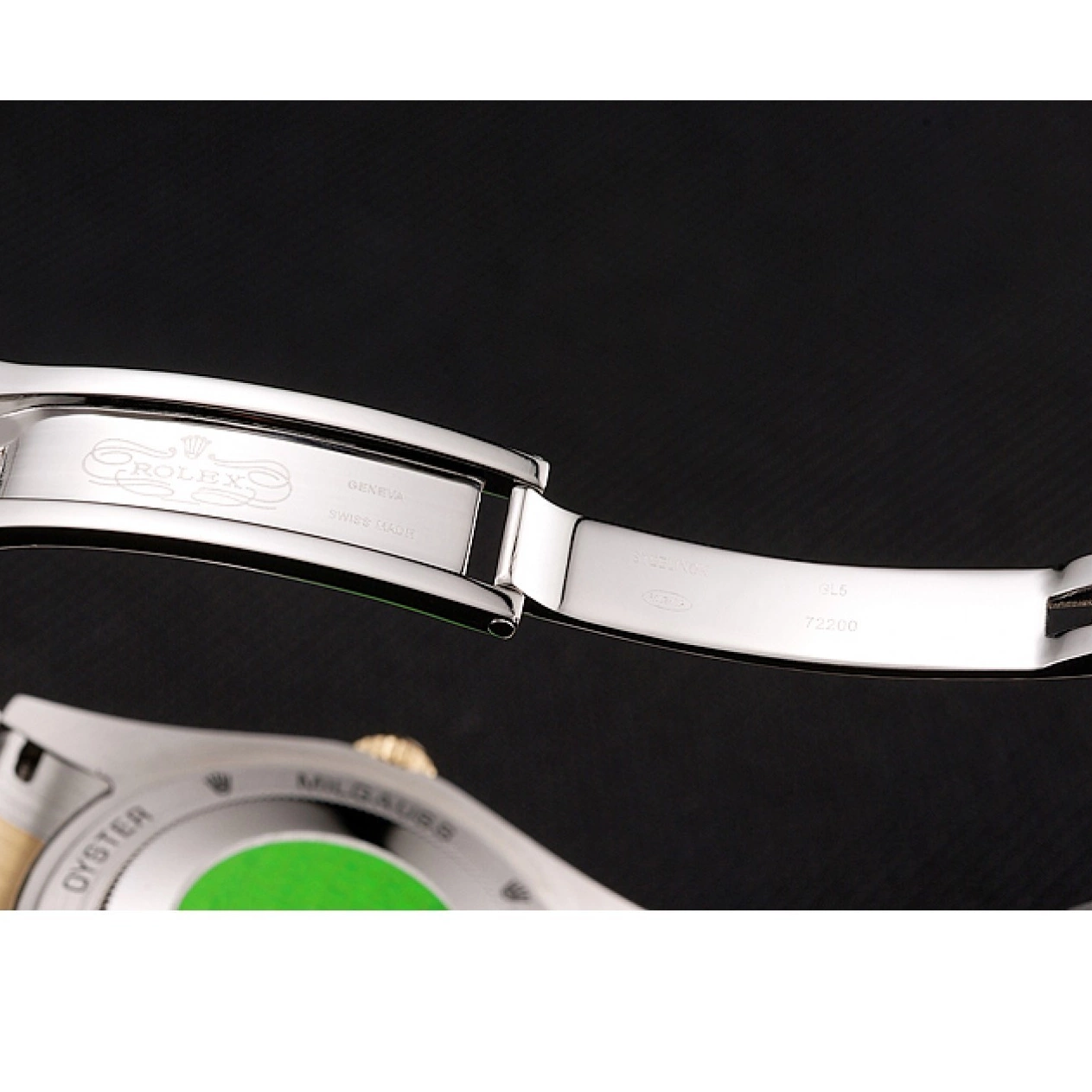 Best AAA Replica Sites Tone Day-Date Rubies Diamonds Dial Swiss Black Two Rolex 1454105 And Bracelet 0816